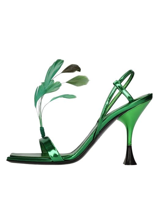 3Juin Green Sandals