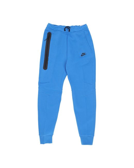 Nike Blue Lightweight Tracksuit Pants Tech Fleece Jogger Pant Lt Photo for men