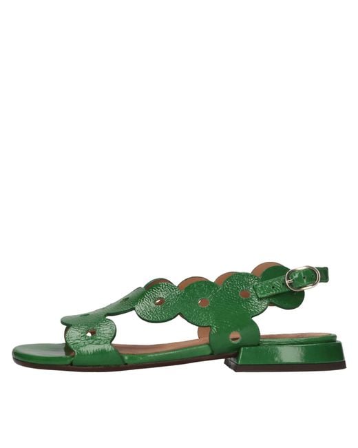 Chie Mihara Green Flat Shoes