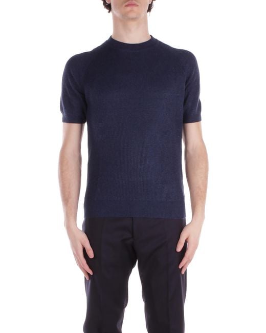 Tagliatore Blue Sweaters for men