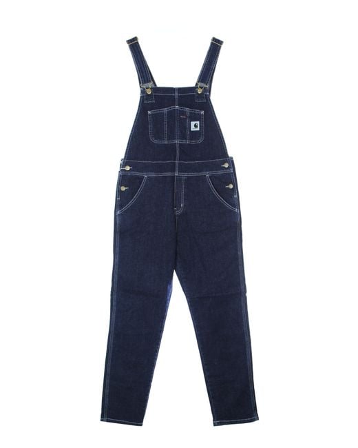 Peto Mujer W Peto Peto Azul Enjuagado Carhartt de color Blue