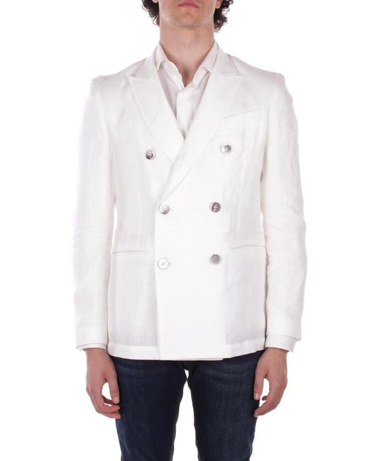 Alpha Studio White Jackets for men