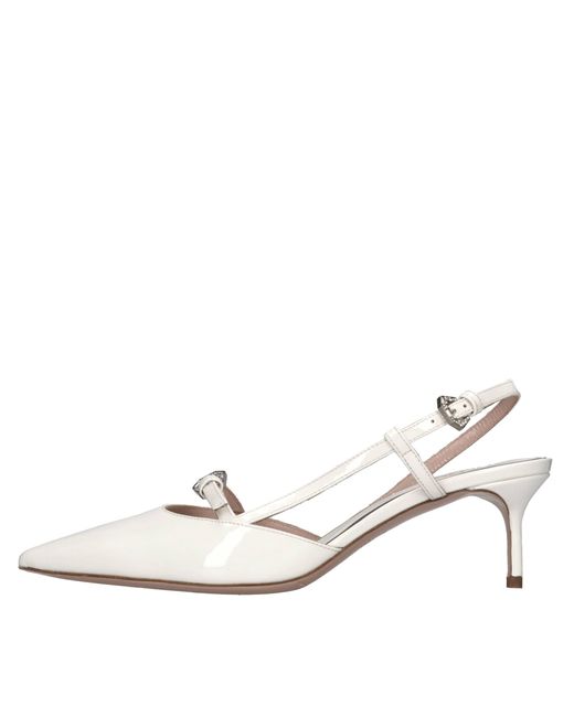 Zapatos Con Tacon Blanco Gedebe de color Natural