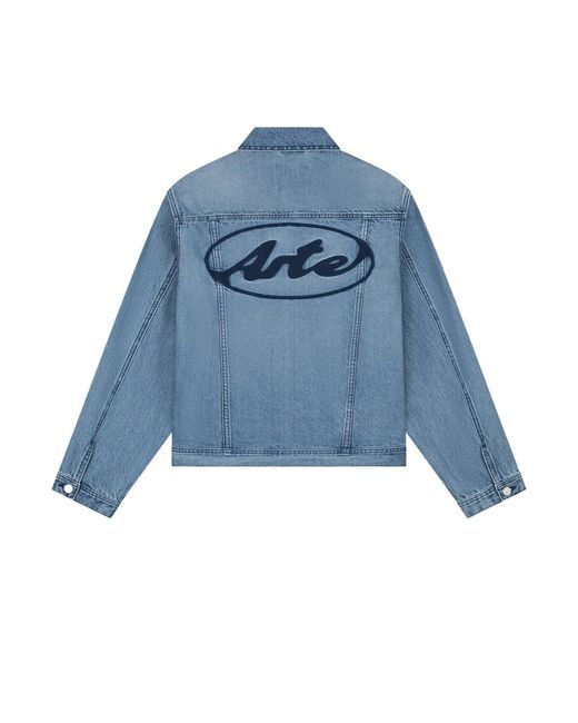 Arte' Jeans Circle Logo Jeans Jacket in het Blue voor heren