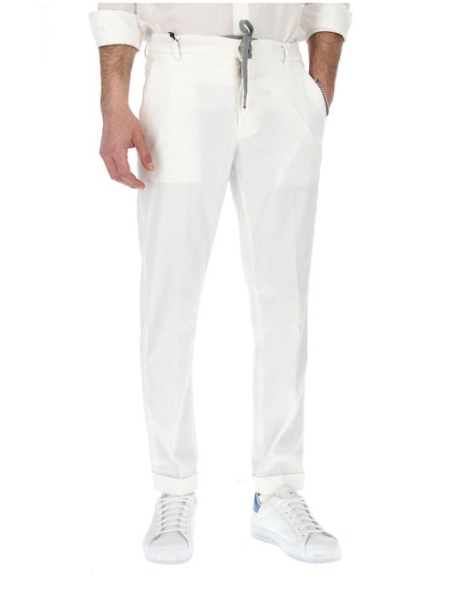 Marco Pescarolo White Pants for men