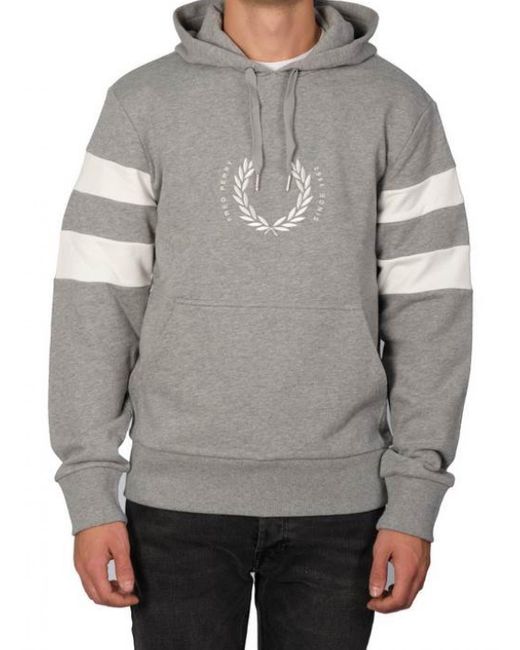 Fred Perry Mit Cap Und Central Logo M4719 420 Grig in Gray für Herren