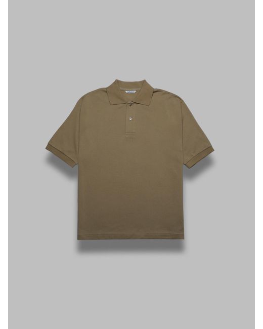 AURALEE Pima Cotton Heavy Pique Polo for Men | Lyst