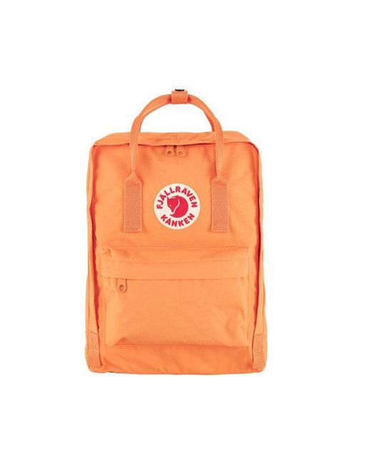 Fjallraven Orange Iconic Kanken Backpack for men