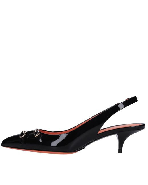 Santoni Black With Heel