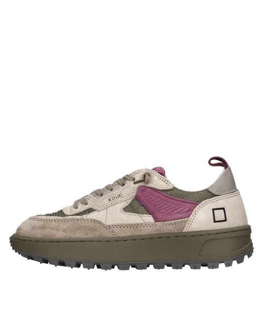 Sneakers Multicolore Date en coloris Brown