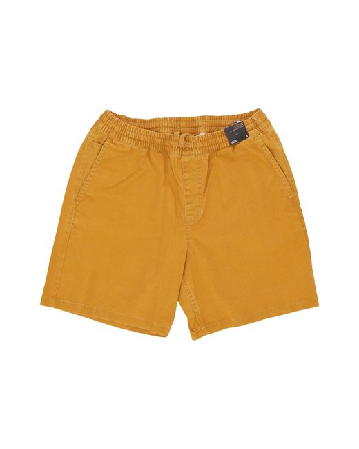 Vans Range Salt Wash Relaxed Elastic Short Herrenshorts in Yellow für Herren