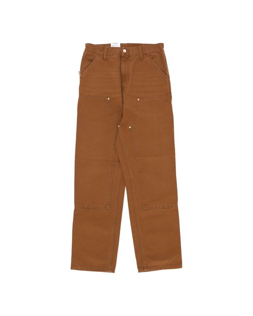 Carhartt Herenjeans Dubbele Kniebroek in het Brown voor heren