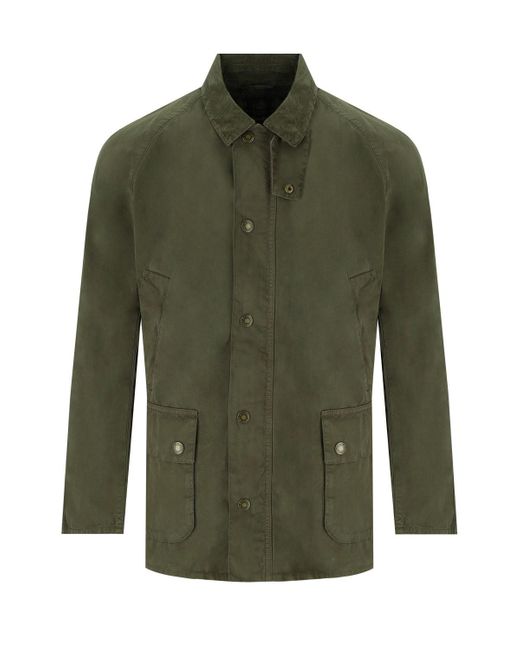 Ashby Casual Olive Green Veste Barbour pour homme