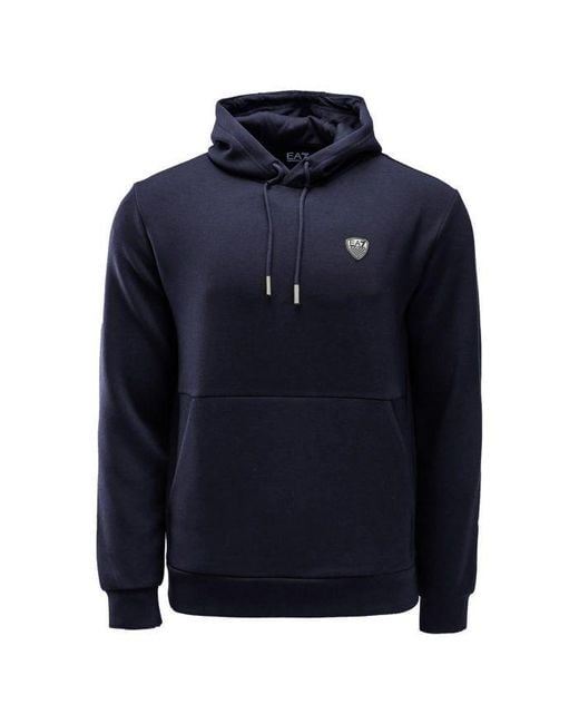 EA7 Sweatshirt Fur Herren 8Npm21 Pj4Ez Premium Kern 1562 Blaue Arme in Blue für Herren