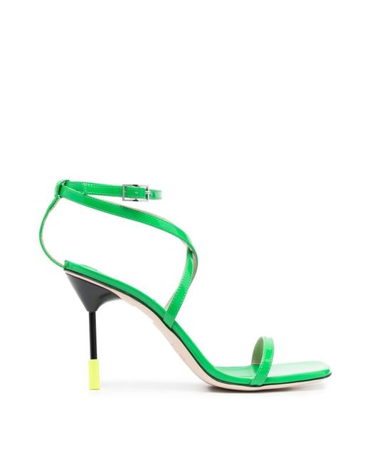 MSGM Green Sandals