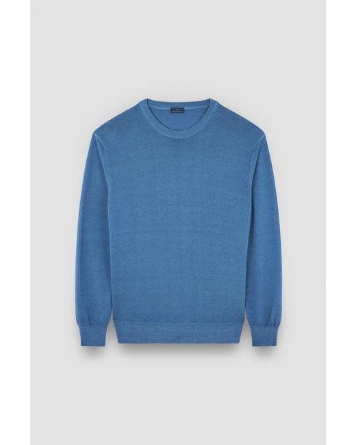 Paul & Shark Gebreide Blauw in het Blue voor heren