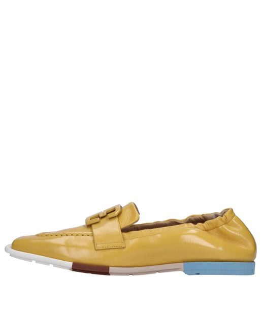 Fabi Yellow Flat Shoes