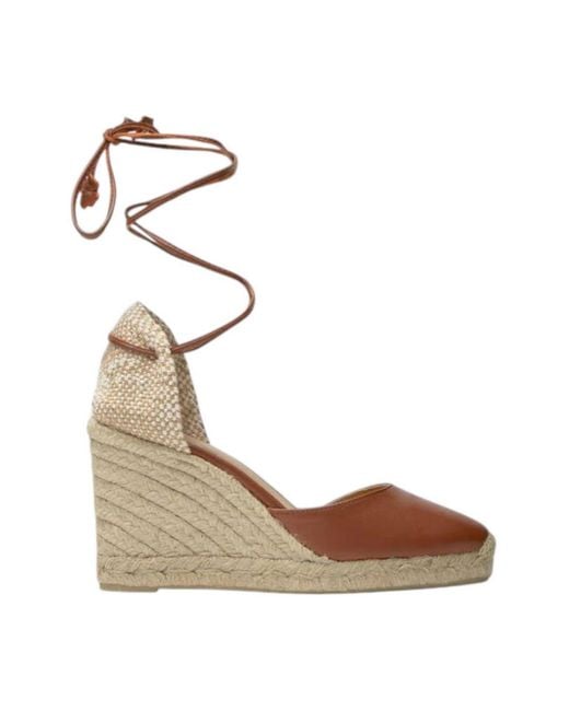 Castaner Metallic Flat Shoes Leather