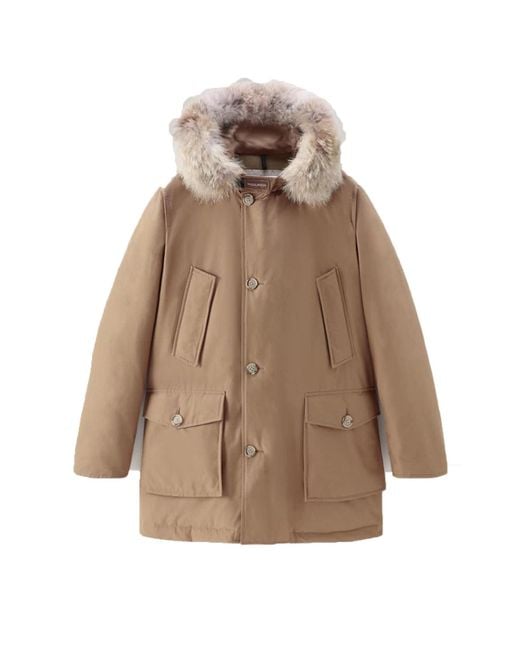 Woolrich Ut0001 Arctic Detachable Parka Gkk Woou0482Mr in Brown für Herren