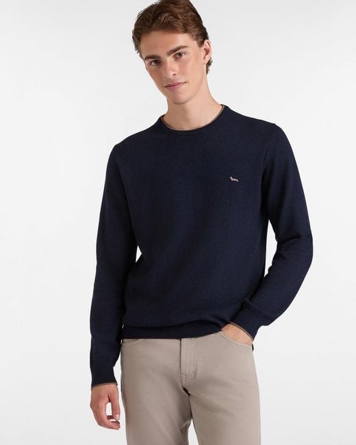 Harmont & Blaine Pullover Blauwe Marine in het Blue voor heren