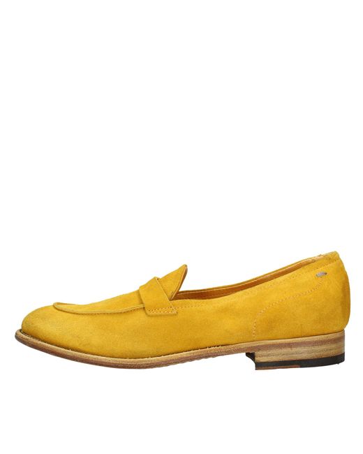 Pantanetti Yellow Flat Shoes Dark
