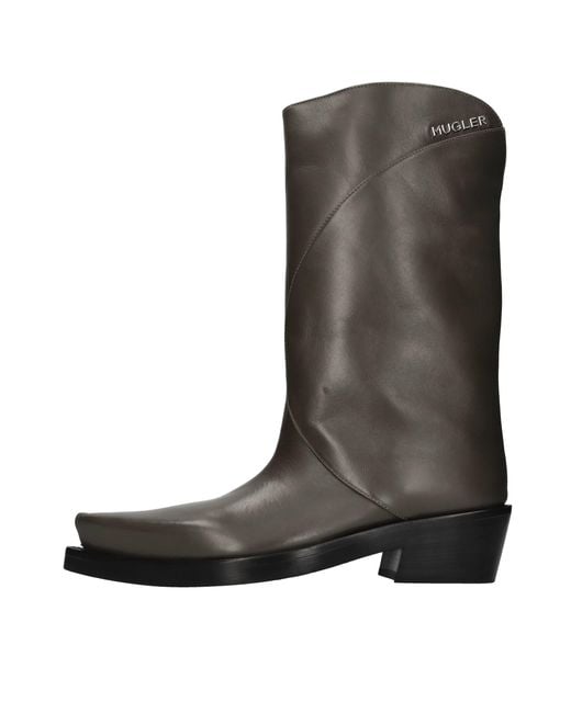 Cowboy Boots Mugler pour homme en coloris Black