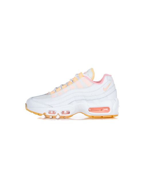 Nike White W Air Max 95 Low Shoe/Arctic Punch/Melon Tint