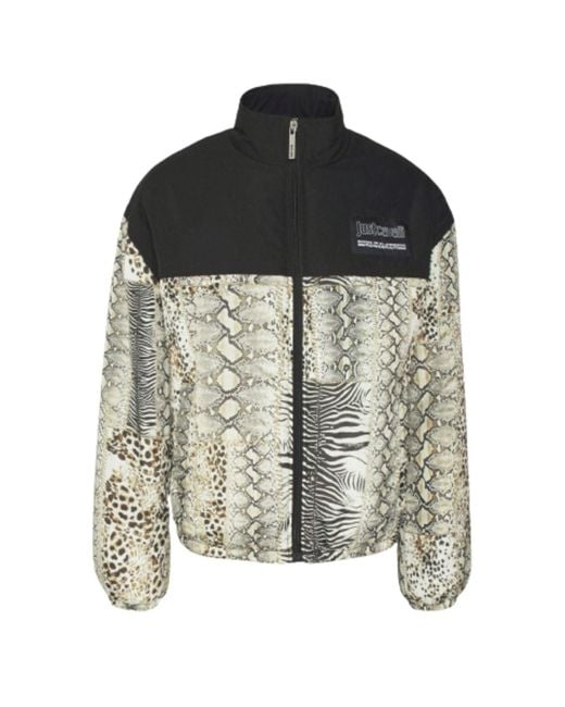 Just Cavalli Multicolor Animal Patchwork Jacket for men