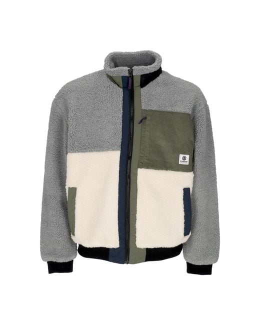 Element Gray Teddy Bear Oak Sherpa Jacket for men