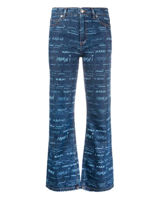 Jeans En Denim Marni en coloris Blue