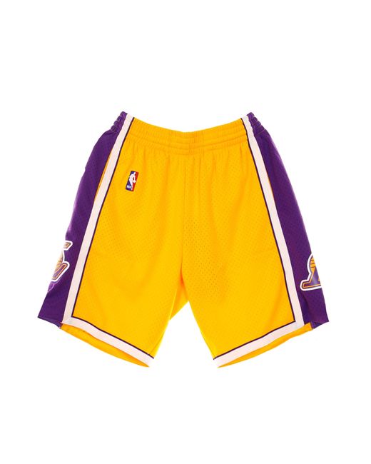 Pantalones Cortos De Baloncesto Para Hombre Nba Swingman Short Hardwood Classics 2009 Loslak Home Mitchell &amp; Ness de hombre de color Yellow