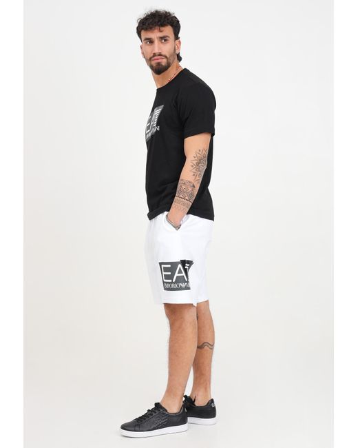 EA7 White Shorts for men