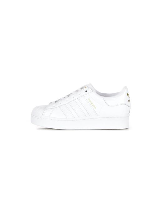 Adidas White Superstar Bold W Low Shoe Cloud/Cloud/ Metallic