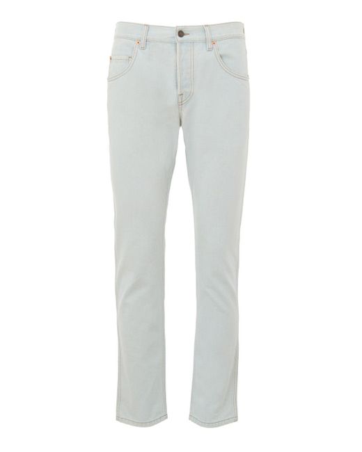 Gucci Jeans Denim Wis Relaxed Fit in het Gray voor heren