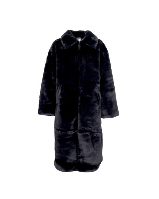 Veste Longue En Fausse Fourrure Pour Femmes Noir Dk Smoke Sail Nike en coloris Noir Lyst