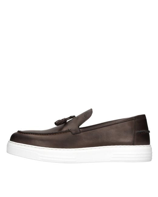 ROGAL'S Brown Flat Shoes for men