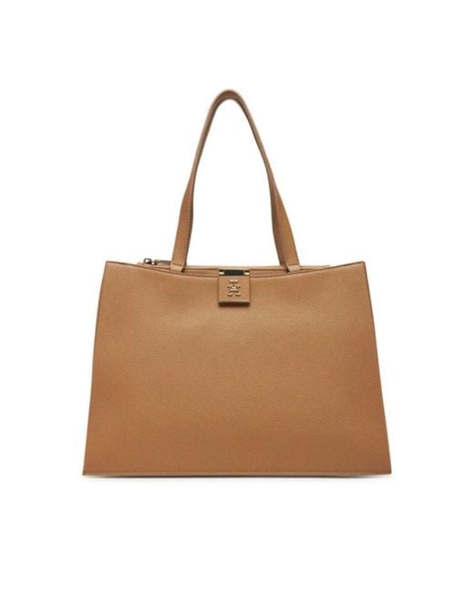 Bolsa Su Tote Tommy Hilfiger de color Natural