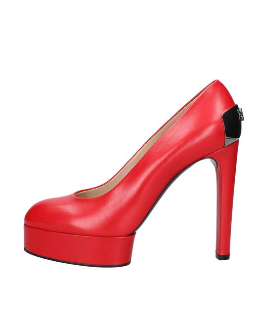 Casadei Red Rote Hochhackige Schuhe