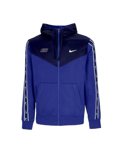 Chaqueta De Chandal Con Capucha Para Hombre Ropa Deportiva Repetir Sw Pk Sudadera Con Capucha Y Cremallera Completa Nike de hombre de color Blue