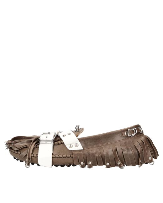13 09 SR Brown Flat Shoes