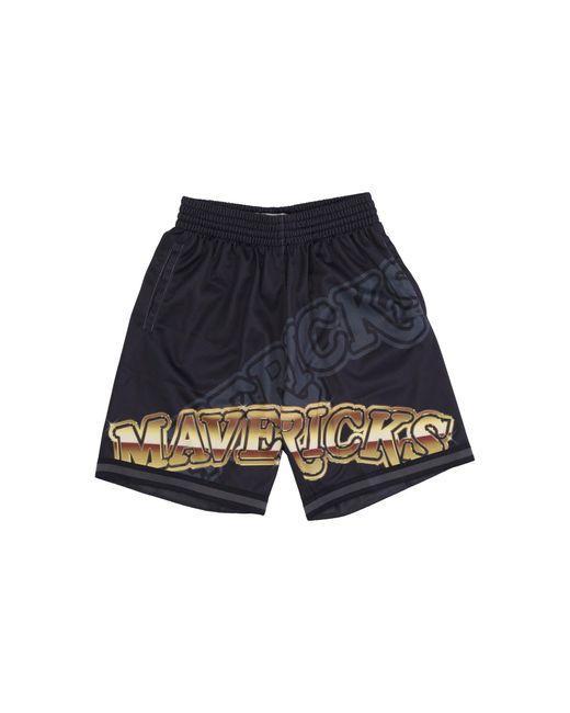 Pantalones Cortos De Baloncesto Para Hombre Nba Big Face 4.0 Fashion Short Hardwood Classics Dalmav Mitchell & Ness de hombre de color Blue