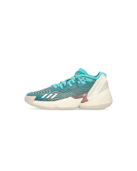 Adidas D.O.N.-Basketbalschoen Voor Uitgave 4 Semi Mint Rush/Wonder Mauve/Gebroken Wit in het Blue voor heren