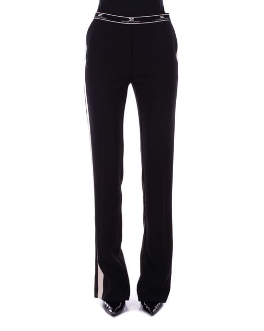 Elisabetta Franchi Zwarte Broek in het Blue