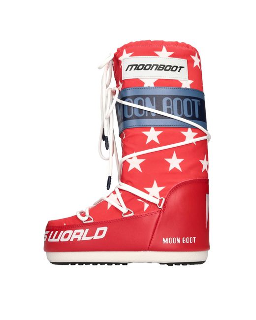 Moon Boot Red Boots