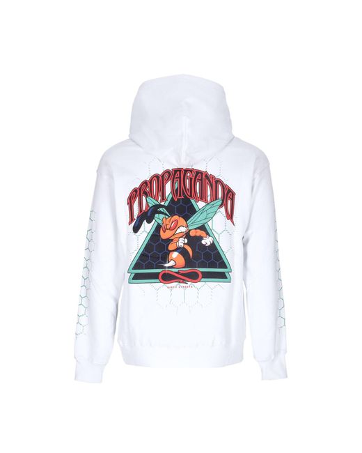 Propaganda White Triangle Sting Hoodie for men