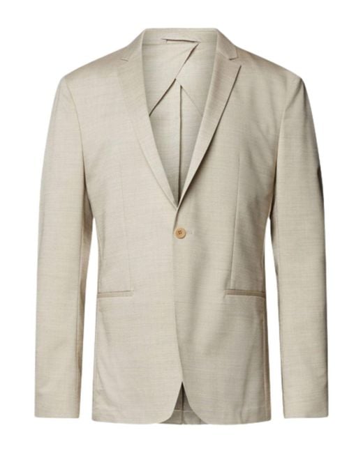 Calvin Klein Natural Jackets Modern Texture Blazer for men