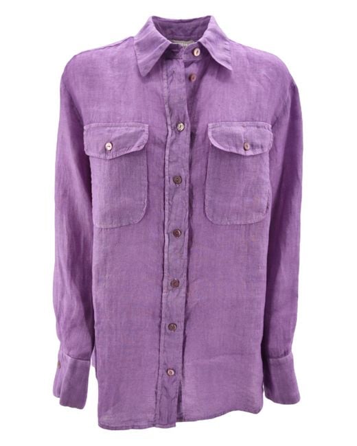 Kiltie Overhemden Lilla in het Purple