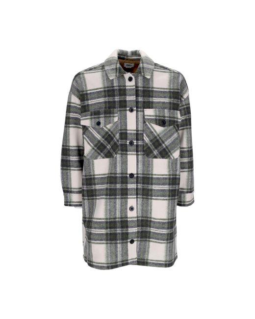 Obey Gray Taylor Shirt Jacket Padded Shirt