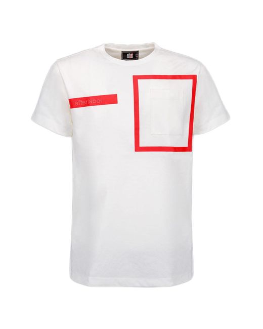 AFTER LABEL White T-Shirt for men