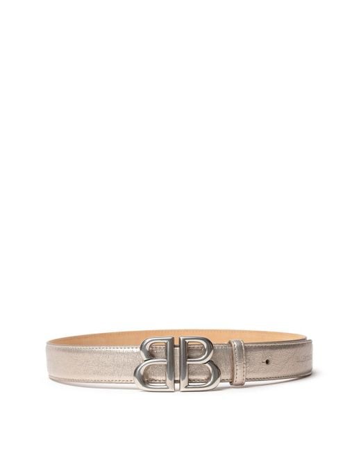 Monaco Couleur Metal Platine Ceinture Balenciaga en coloris White